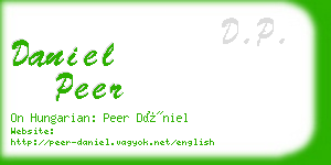 daniel peer business card